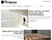 Tablet Screenshot of portavoz.tv